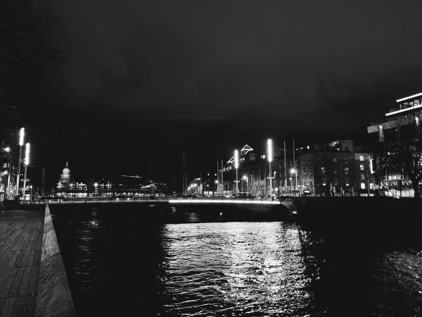 An Image of the River in Dublin